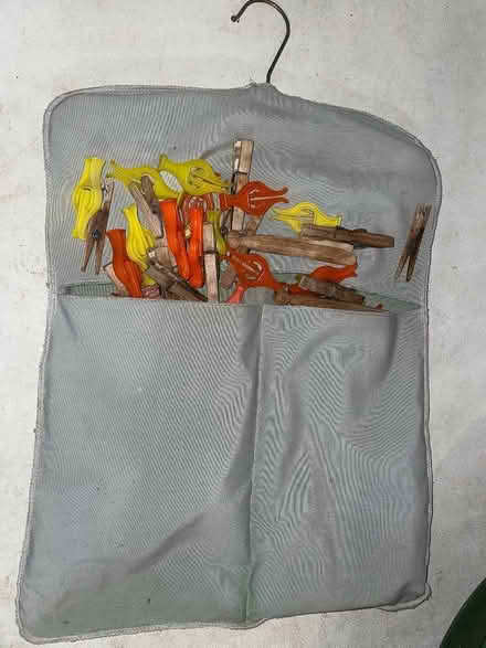 Photo of free Vintage peg bag & pegs (Carlisle CA1) #1