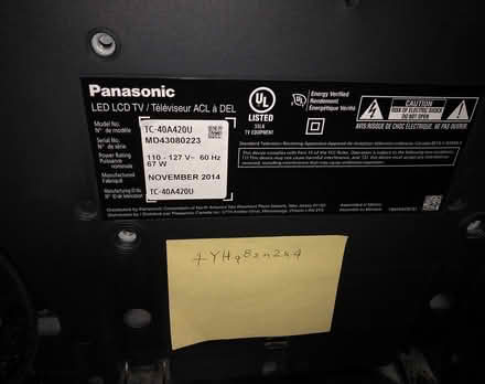 Photo of free Panaasonic 40” LED TV (LaGrange off Rt55) #2