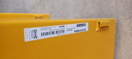 Photo of free Ikea Botkyrka wall shelf, yellow (W12) #2