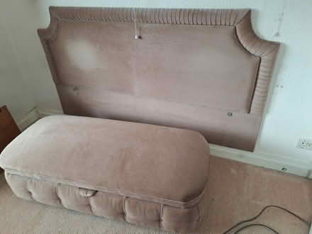Photo of free Ottoman and matching bedhead (Llangwstenin LL28) #2