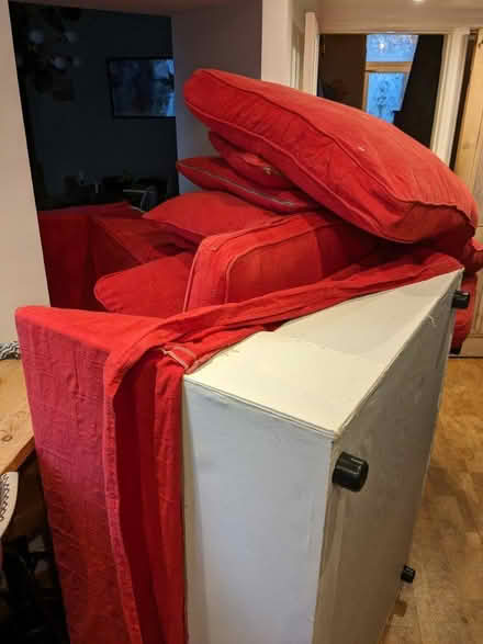 Photo of free Red modular sofa (Headingley LS6) #1