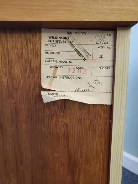 Photo of free Wooden bedside cabinet (Norham Manor OX2) #1
