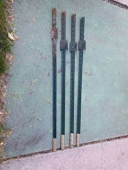 Photo of free Qty. 4 - 5 ft. Steel Fence T-Post (Highland Park Area) #1