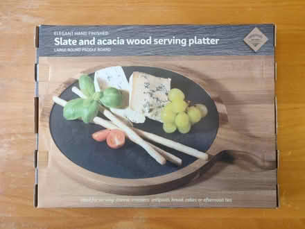 Photo of free Slate & acacia wood serving platter (Didcot OX11) #1
