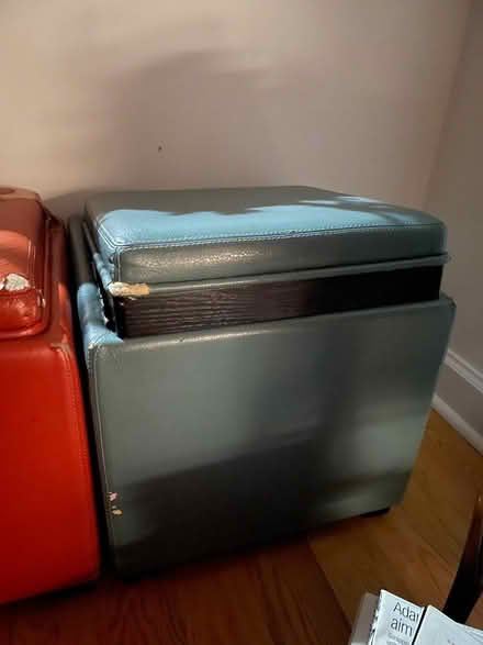 Photo of free Storage cubes. Faux leather (Park slope Brooklyn 11215) #2