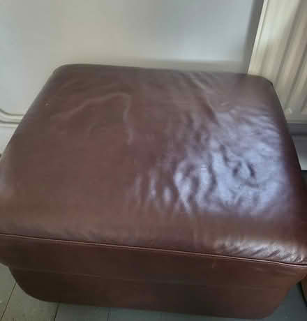 Photo of free Leather storage pouffe (Campton SG17) #1
