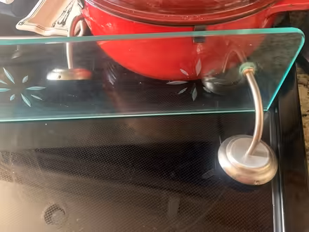 Photo of free Glass and brushed metal shelf (Ayer) #1