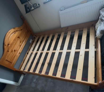 Photo of free 4ft 6 double pine bed (Chelmsford) #2