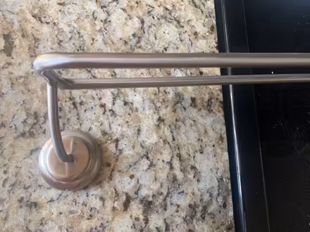 Photo of free Double brushed metal towel bar (Ayer) #1