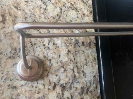 Photo of free Double brushed metal towel bar (Ayer) #1
