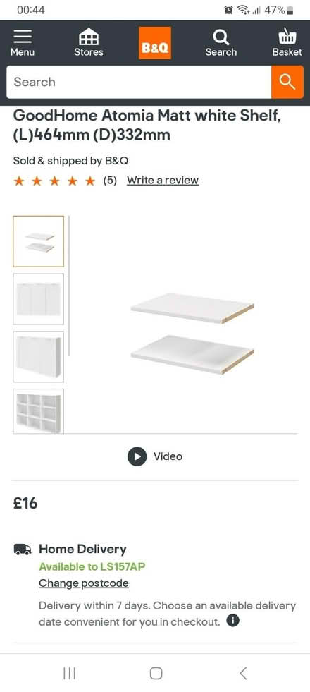 Photo of Kitchen cupboard shelves (Whitkirk LS15) #2