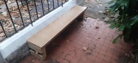 Photo of free Low bench, handmade, wooden (Highgate Village N6) #1