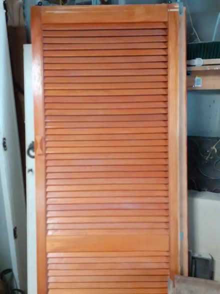 Photo of free Two Louvre Cupboard Doors (Tenterden TN30) #1