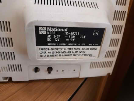Photo of free Panasonic portable black and white TV (Mayfield EH9) #2