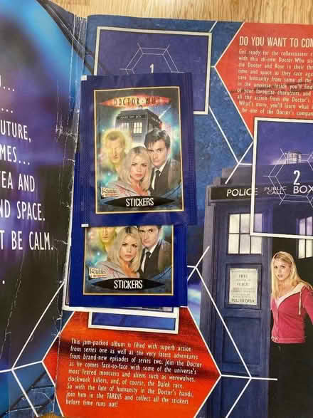 Photo of free Dr Who Sticker Collection Booklet. Unused plus stickers (Eccleston PR7) #2