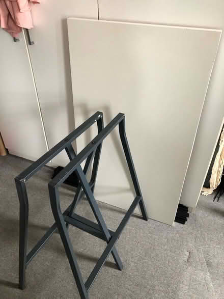 Photo of free Ikea trestle table (North London N4) #1