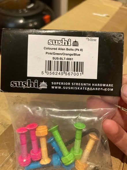Photo of free Skateboard Allen Bolts (8) - NEW (Camden) #2