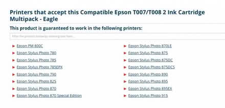 Photo of free Compatible colour ink cartridge for Epson - T008. (Braunstone LE3) #1