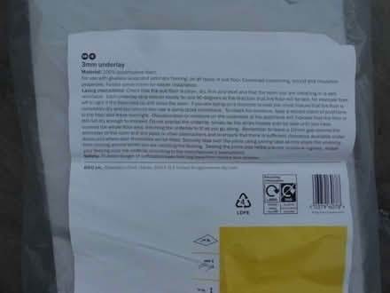 Photo of free Diall 3mm underlay for wood and laminate flooring (Bexleyheath DA7) #3