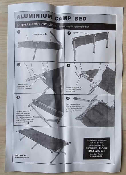 Photo of free Folding Single Camp Bed (Freshbrook SN5) #2