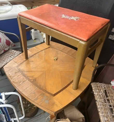 Photo of free coffee table & stool that need care (Washington DC) #1
