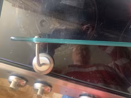 Photo of free Glass and brushed metal shelf (Ayer) #3