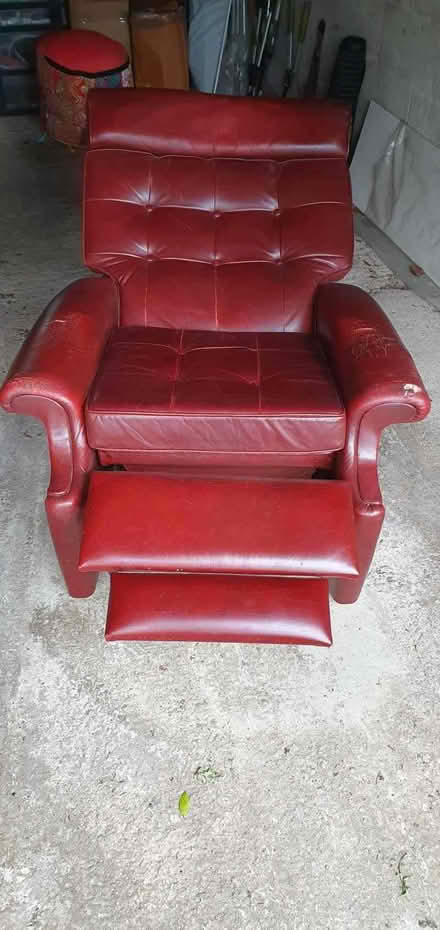 Photo of free Leather Recliner Chair (Brinscall PR6) #1