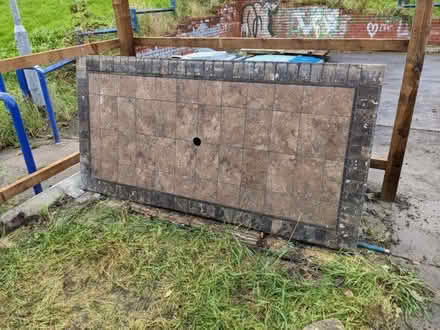 Photo of free Heavy garden table (Harpurhey M40) #1