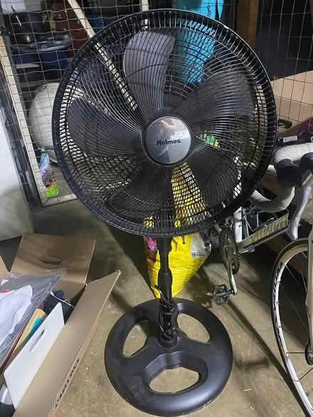 Photo of free Dresser, side table, pedestal fan (Petworth/Columbia Heights) #3
