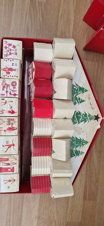 Photo of free 2 empty M&S advent calenders (TN40 chantry Bexhill) #1