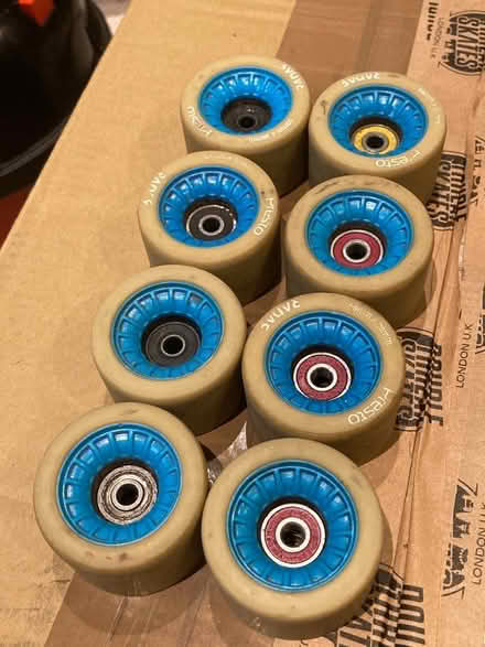 Photo of free Quad Skate Wheels (8) - Used (Camden) #1