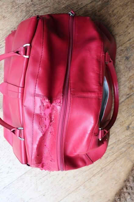 Photo of free Red Leather bag, needs some TLC (Silverknowes EH4) #4