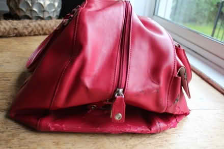Photo of free Red Leather bag, needs some TLC (Silverknowes EH4) #2