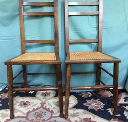 Photo of free Pair Antique bedroom chairs (Stretton DE55) #2