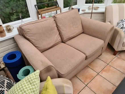 Photo of free 2 seater sofa (Crondall) #1