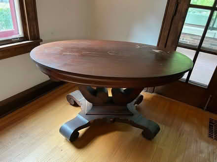 Photo of free Antique trestle table (Addison and Pulaski, Chicago) #1