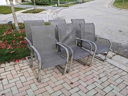 Photo of free 6 patio chairs (chicopee) #1