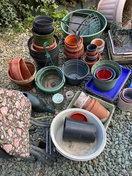 Photo of free Plant pots, tubs, hanging baskets, greenhouse stools (Newbiggin CA11) #2