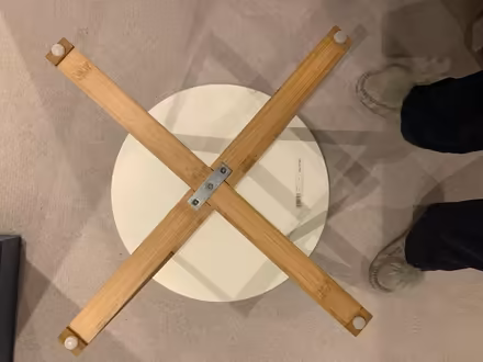 Photo of free White round side table (W4) #4