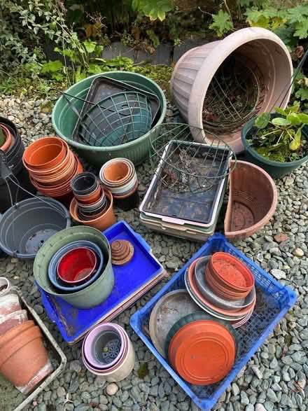 Photo of free Plant pots, tubs, hanging baskets, greenhouse stools (Newbiggin CA11) #1