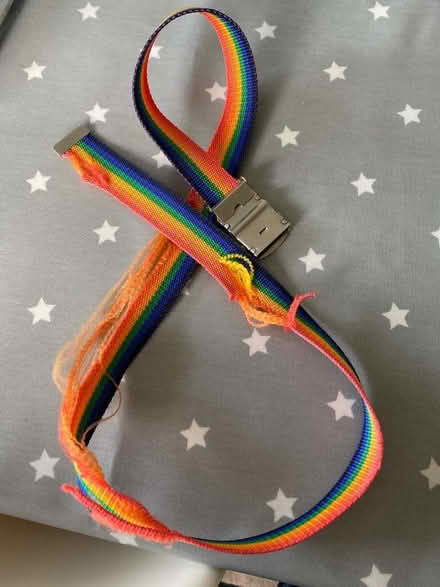 Photo of free Canvas Belt -rainbow frayed (Surrenden BN1) #1