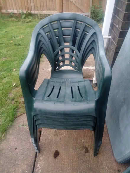 Photo of free One garden table and four chairs (Newton Hall DH1) #1