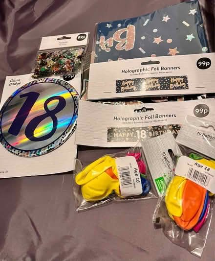 Photo of free Unopened 18th Birthday Decorations (CV31) #1