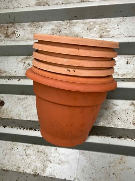 Photo of free Plastic terracotta pots (Shortlanesend, TR4) #1