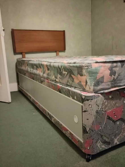 Photo of free Single bed. Headboard. Drawers (SE3) #1