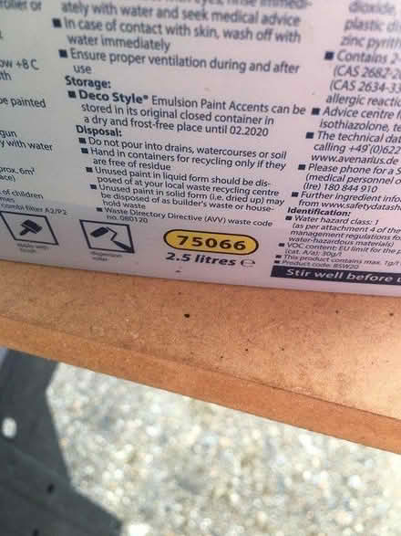 Photo of free Matt Emulsion paint (IP8 3miles from Bramford) #1