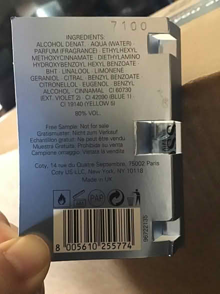 Photo of free Cologne Sample (Hesperian Blvd) #2