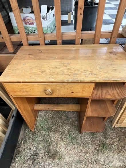 Photo of free small wooden desk (Near 75th/Sandy) #1