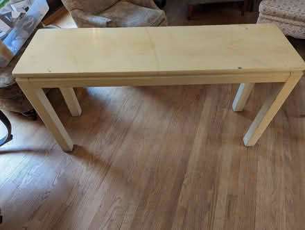 Photo of free Long, wood end table (Addison/pulaski) #1
