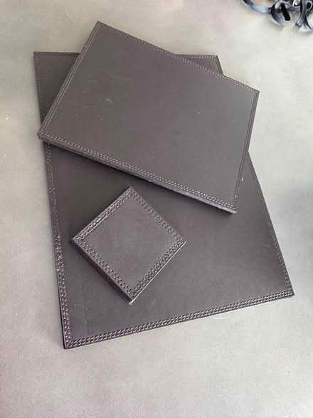 Photo of free Brown leather place mats (Cardiff Bay CF11) #1